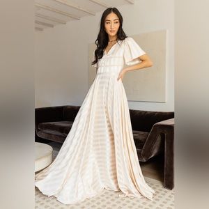 Bohme-Rylee Maxi Dress in Champagne- New With Tags